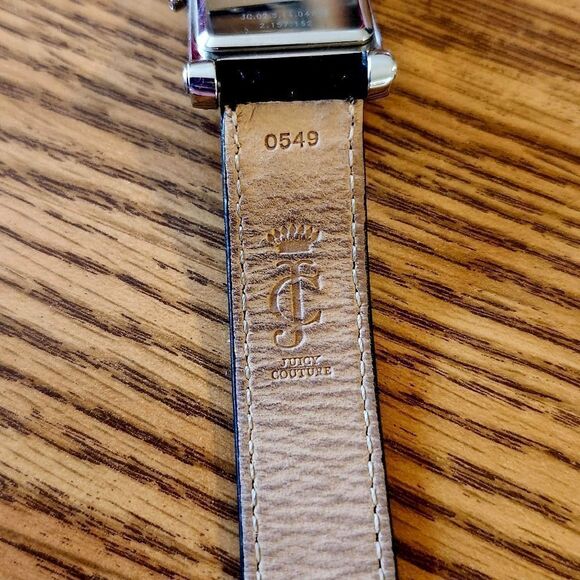 JUICY COUTURE Double Wrap Leather and Crystal Vintage Watch 